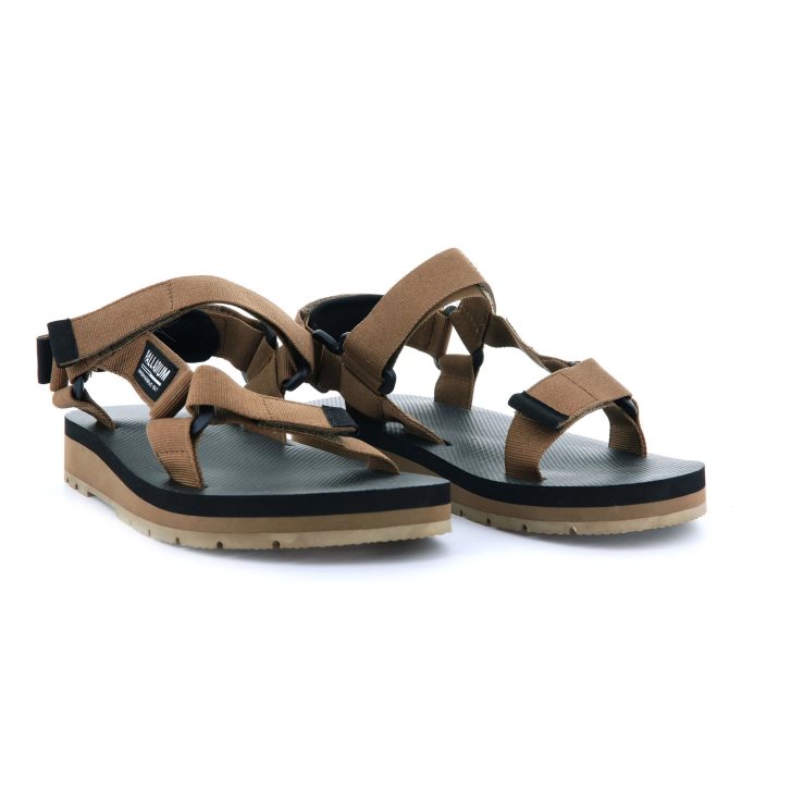 Palladium Outdoorsy Urbanity Men's Sandals Brown | UK X370-RBF